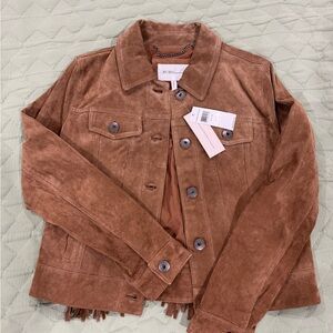 BCBGMAXAZRIA Brown Leather Jacket